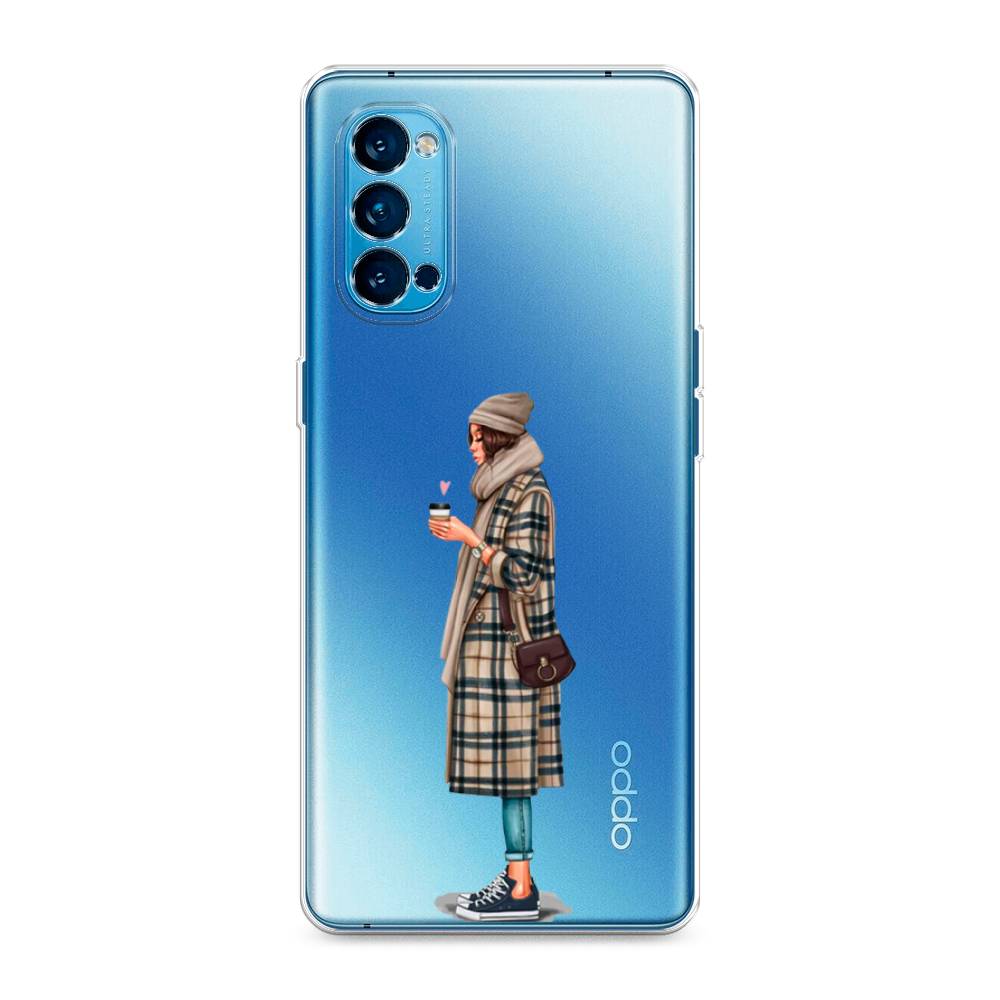 

Чехол на Oppo Reno 4 Pro 5G "Утренний кофе", Коричневый;бежевый, 253750-6
