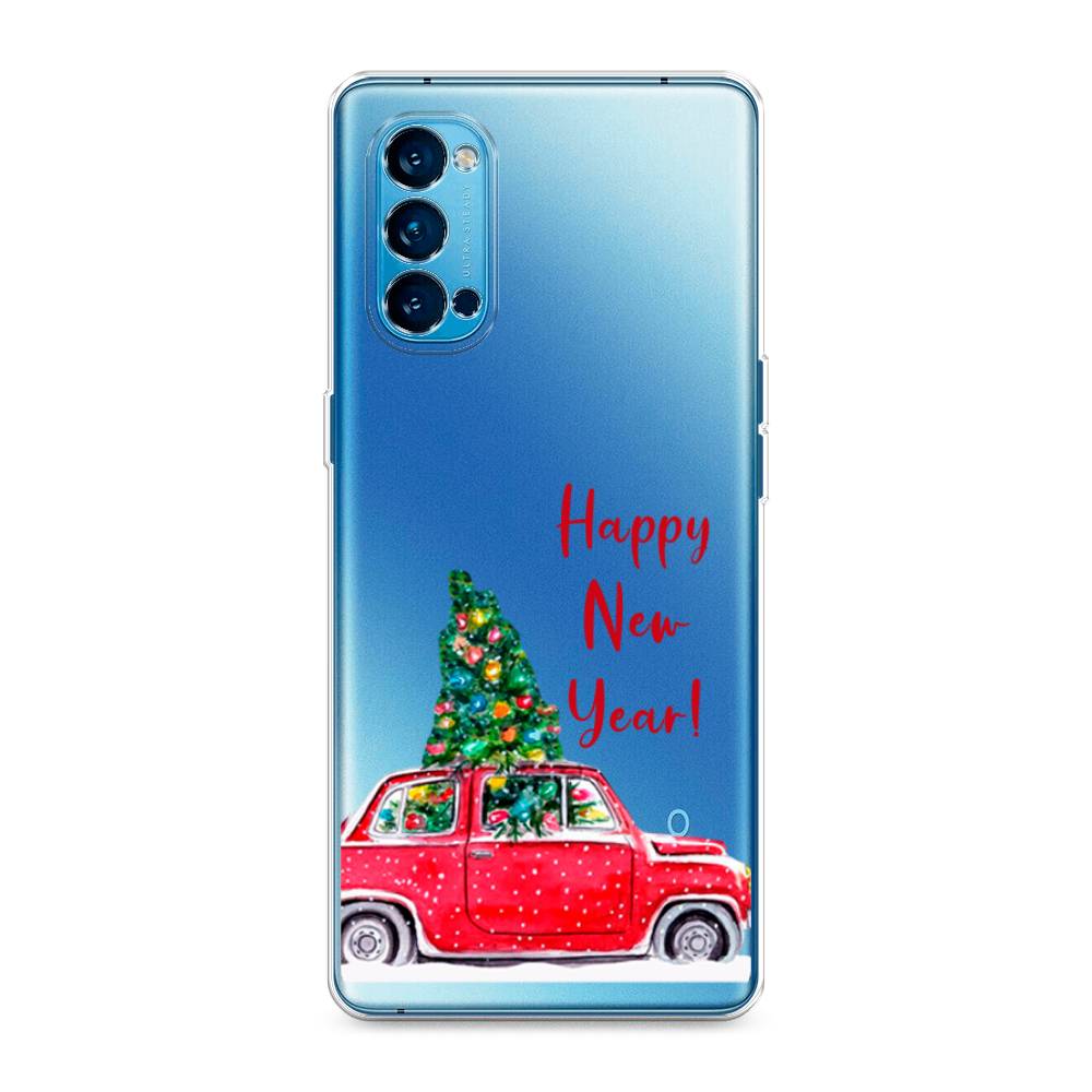 

Чехол на Oppo Reno 4 Pro 5G "Happy New Year", Красный;зеленый, 253750-5