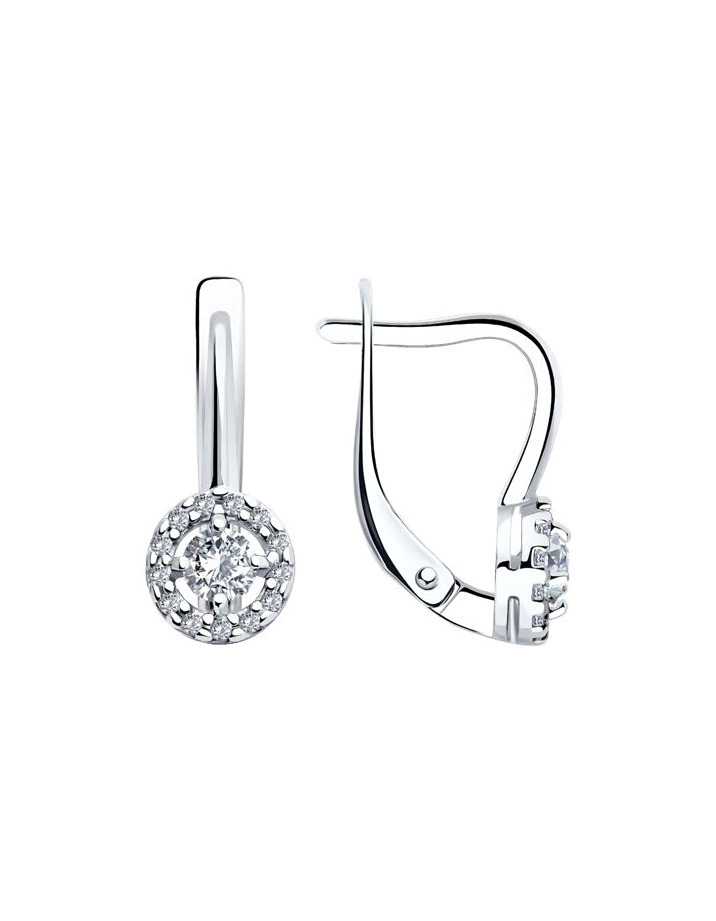 

Серьги из серебра TEO MAORI 889020150, кристалл ювелирный, 889020150
