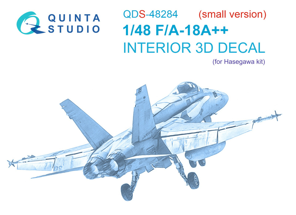 

QDS-48284 3D Декаль интерьера кабины F/A-18A Hasegawa Малая версия, Цветной