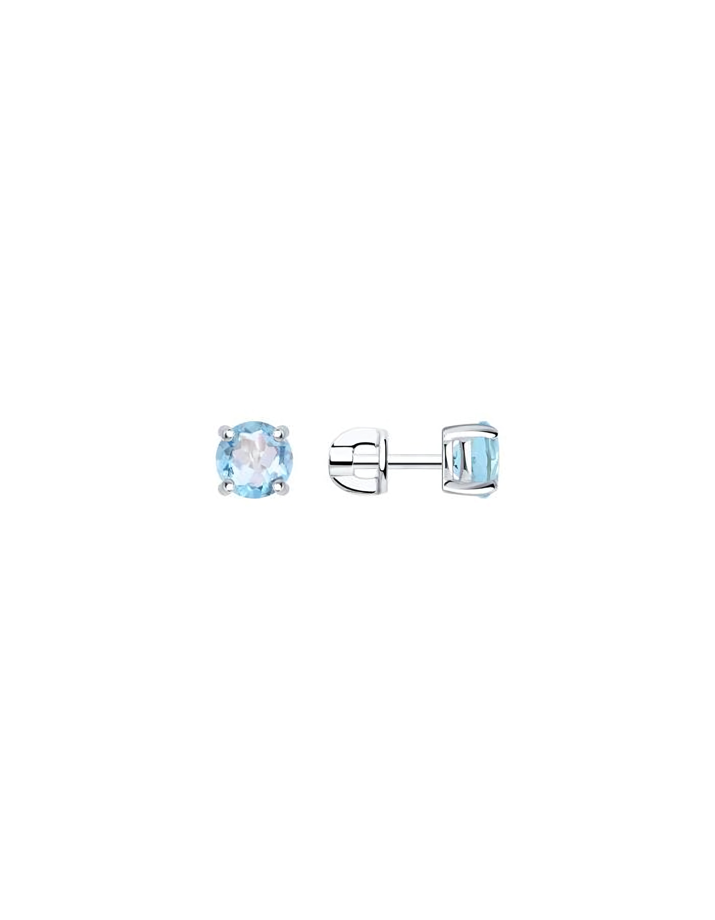 

Серьги пусеты из серебра TEO MAORI 892020036, топаз, 892020036