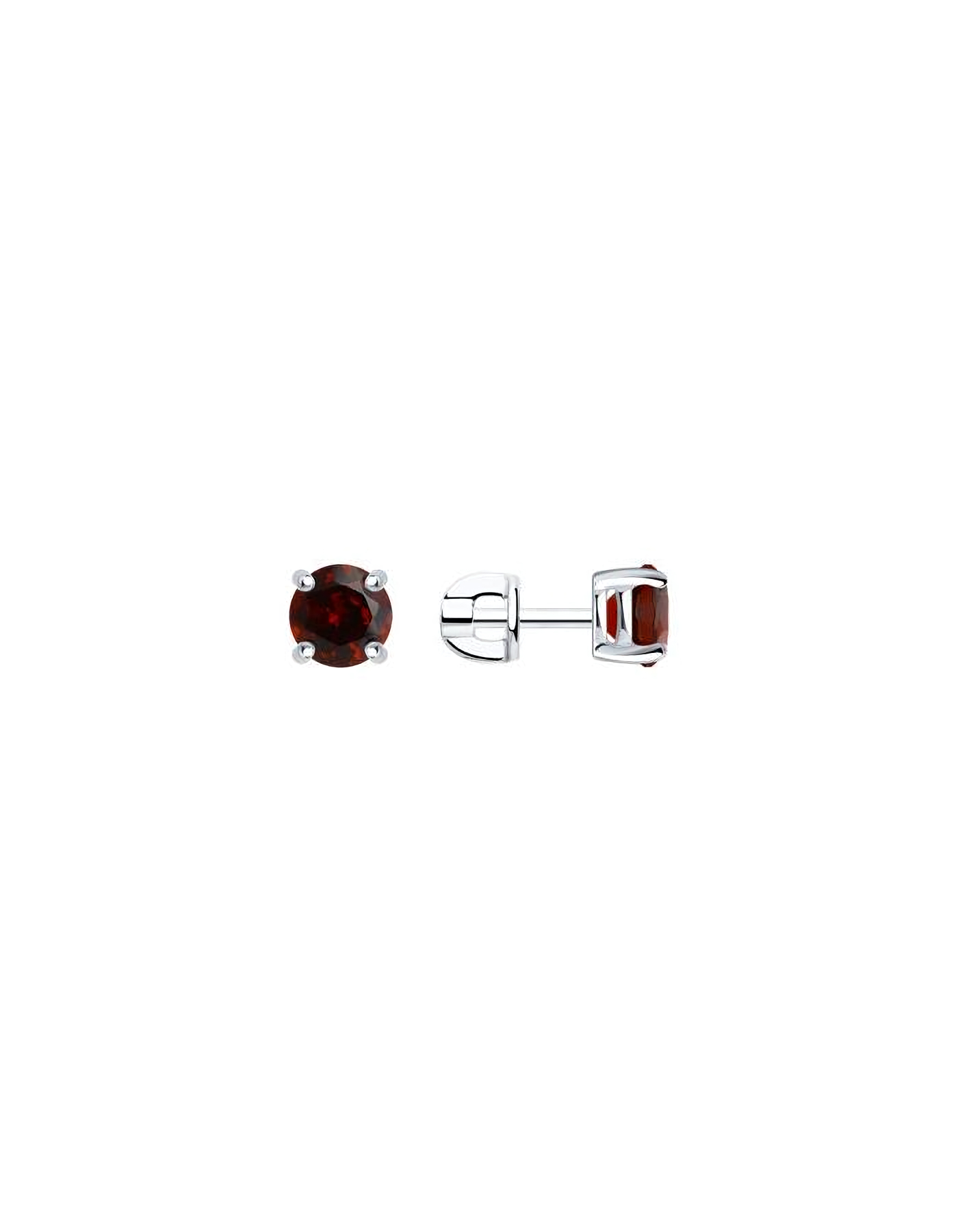 

Серьги пусеты из серебра TEO MAORI 892020040, гранат, 892020040