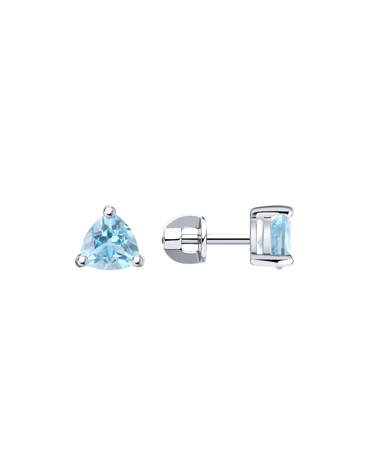 

Серьги пусеты из серебра TEO MAORI 892020041, топаз, 892020041