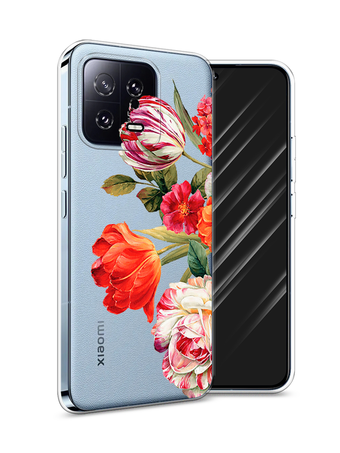 

Чехол Awog на Xiaomi 13 5G "Весенний букет", Красный;розовый;зеленый, 317250-8
