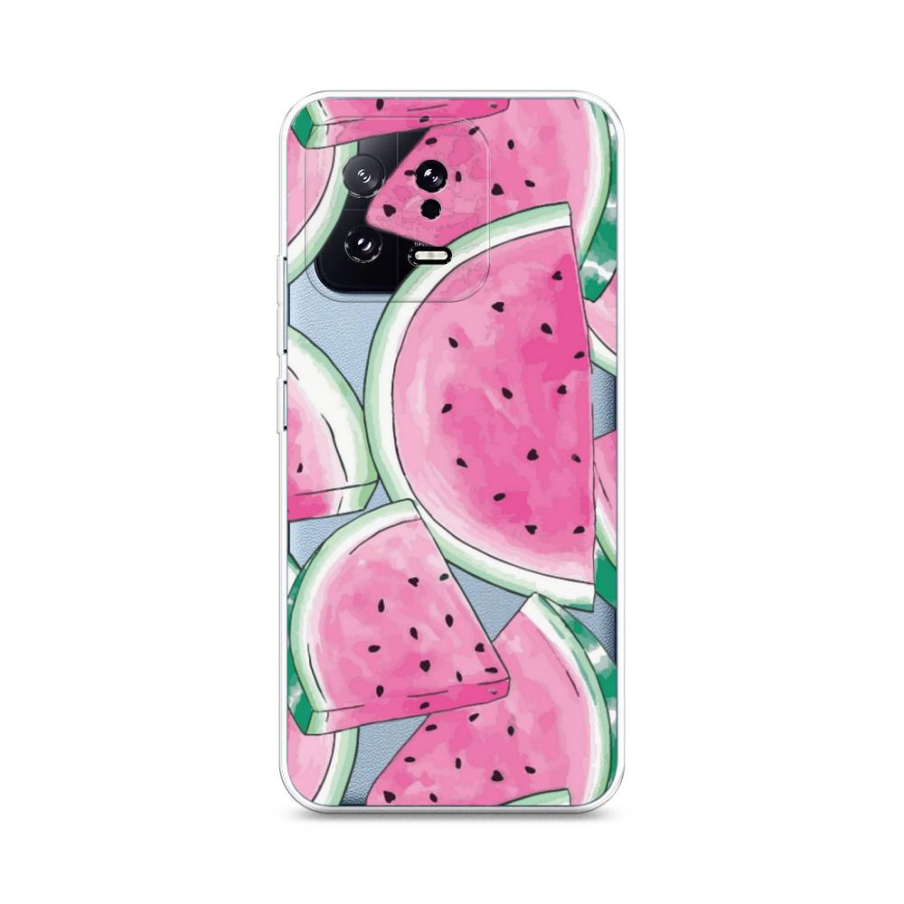 

Чехол Awog на Xiaomi 13 5G "Акварельные арбузы", Зеленый;белый;розовый, 317250-10