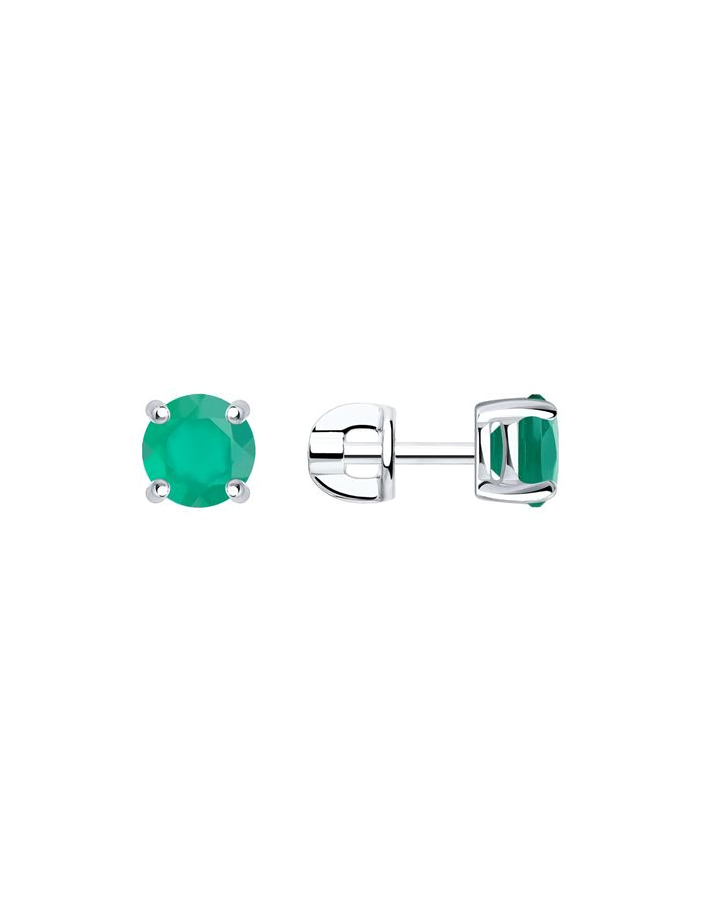 

Серьги пусеты из серебра TEO MAORI 892022497, агат, 892022497