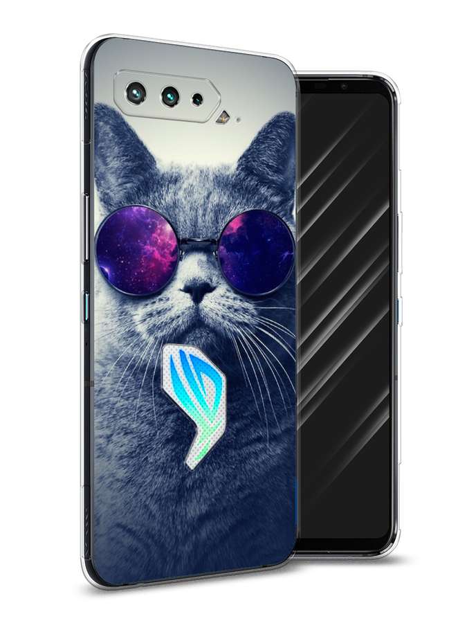 

Чехол Awog на Asus ROG Phone 5S "Космический кот", Красный, 44550-1