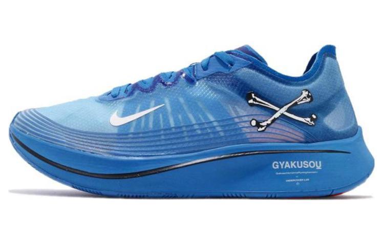 

Кроссовки унисекс Nike GYAKUSOU x Nike Zoom Fly SP синие 37.5 EU, Синий, GYAKUSOU x Nike Zoom Fly SP