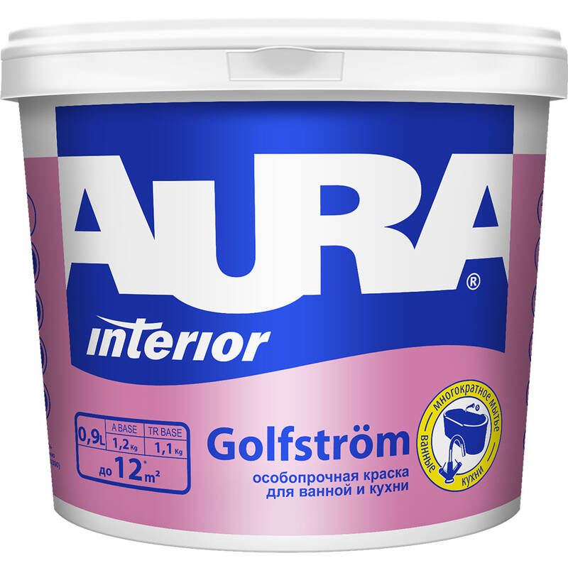 фото Краска aura interior golfstrom tr asp040 0.9 л