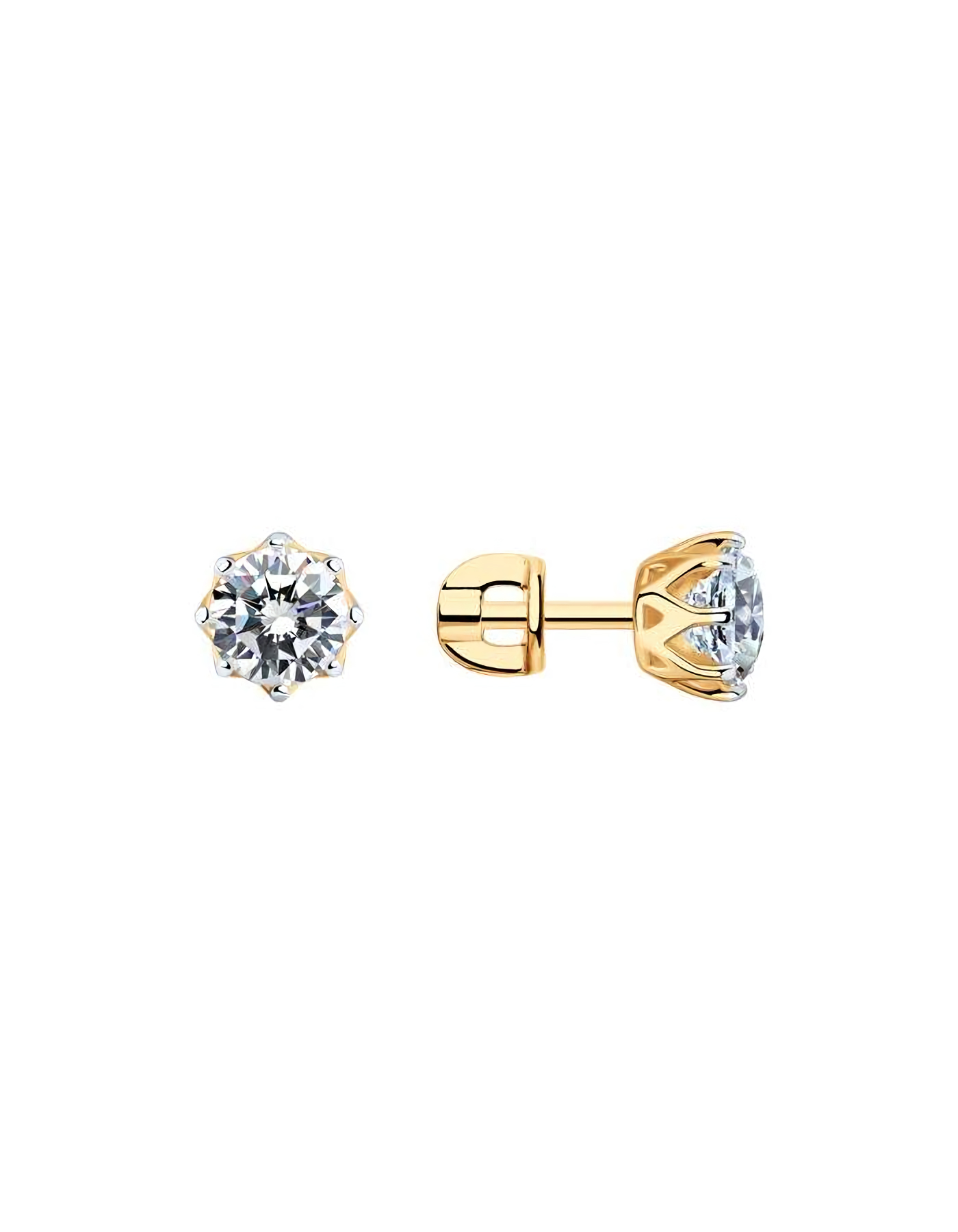 

Серьги пусеты из серебра TEO MAORI 893022375, фианит, 893022375