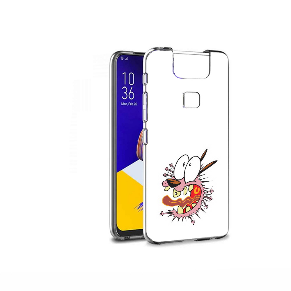 

Чехол MyPads Tocco для Asus ZenFone 6 (ZS630KL) испуганный бобик, Прозрачный, Tocco