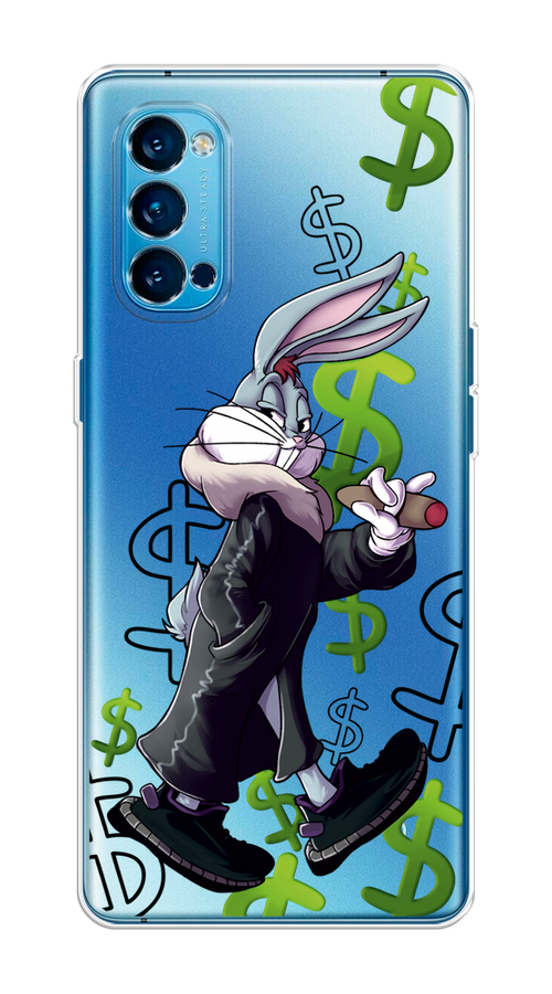 

Чехол на Oppo Reno 4 Pro 5G "Rich Bugs Bunny", Зеленый;черный;голубой, 253750-6