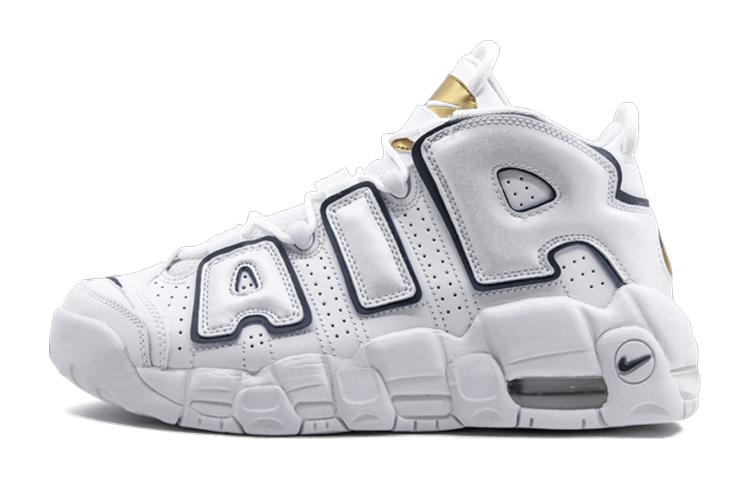 

Кроссовки унисекс Nike Air More Uptempo Navy White GS белые 36 EU, Белый, Air More Uptempo Navy White GS