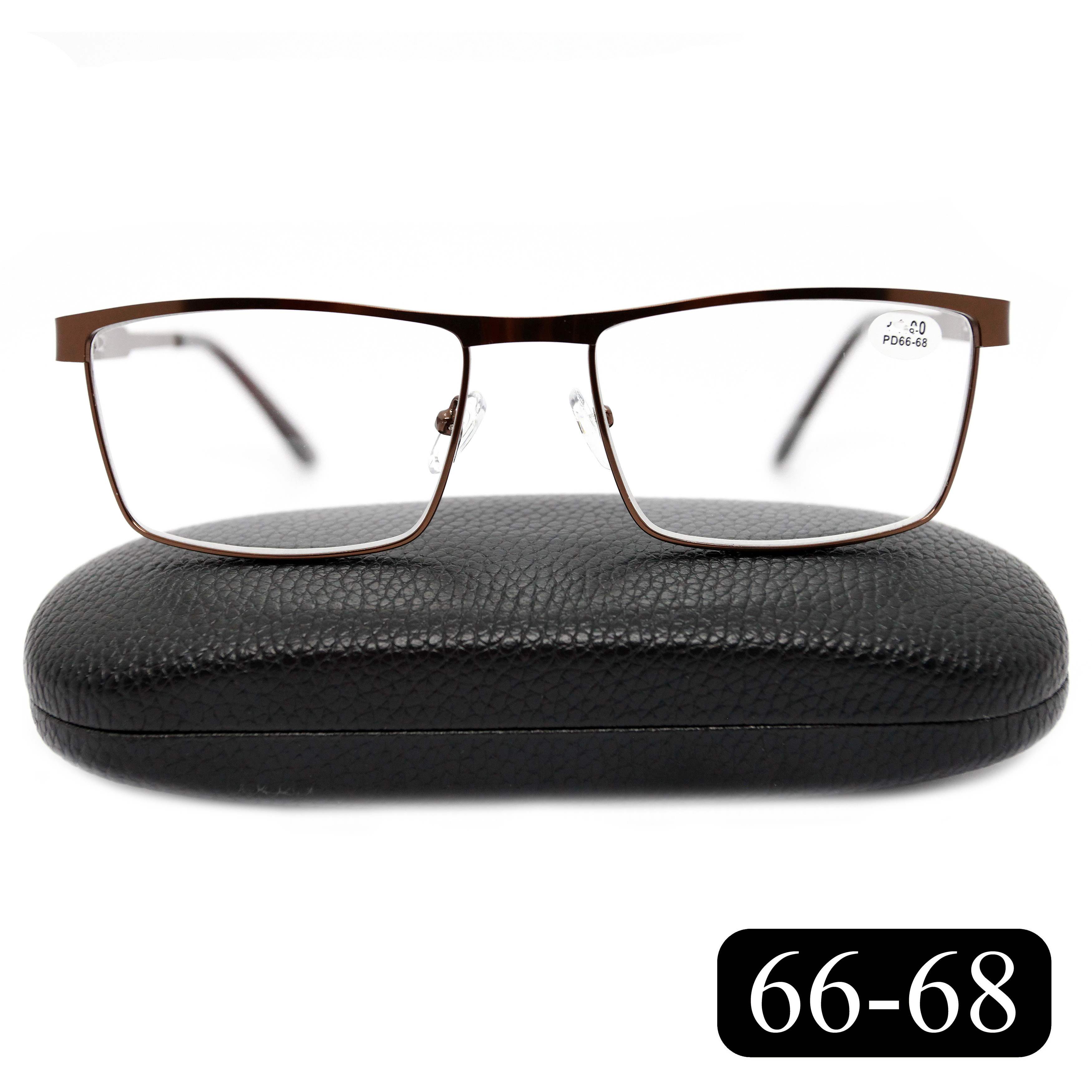 

Готовые очки МОСТ 342 M1, для чтения, +1,50, с футляром, коричневые, РЦ 66-68, FED-342-FT