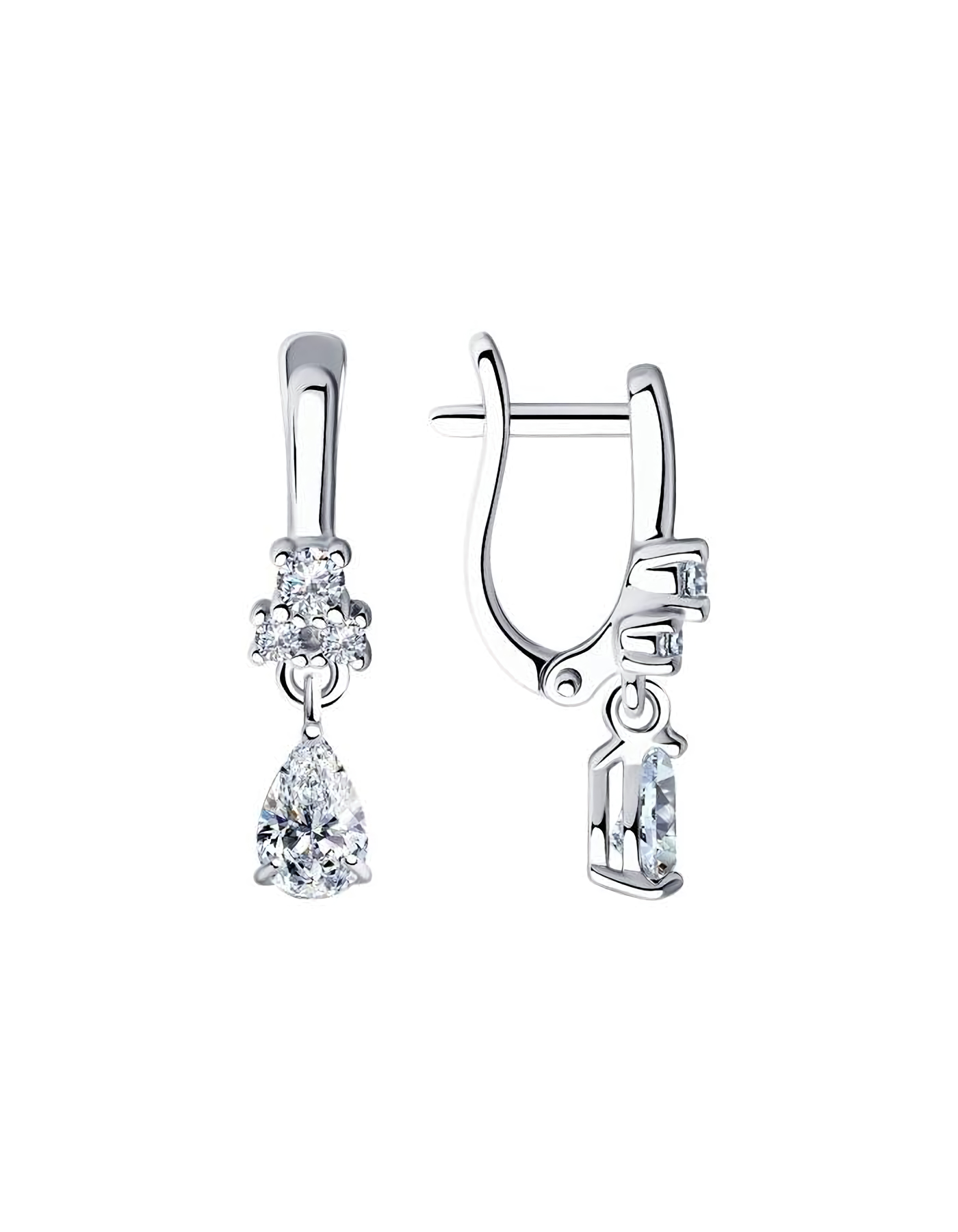 

Серьги из серебра TEO MAORI 894021493, фианит, 894021493