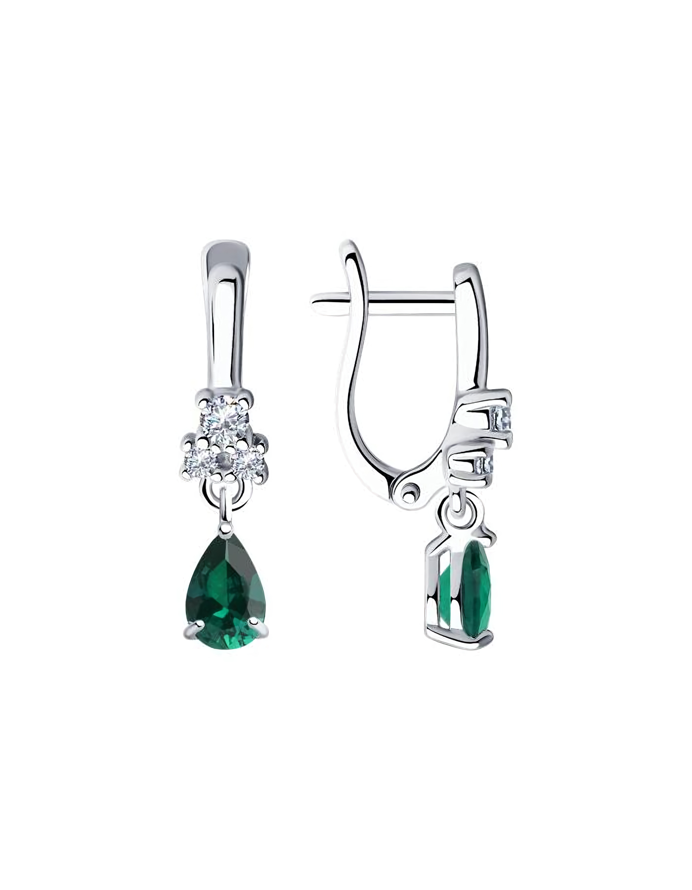 

Серьги из серебра TEO MAORI 894021495, фианит, 894021495