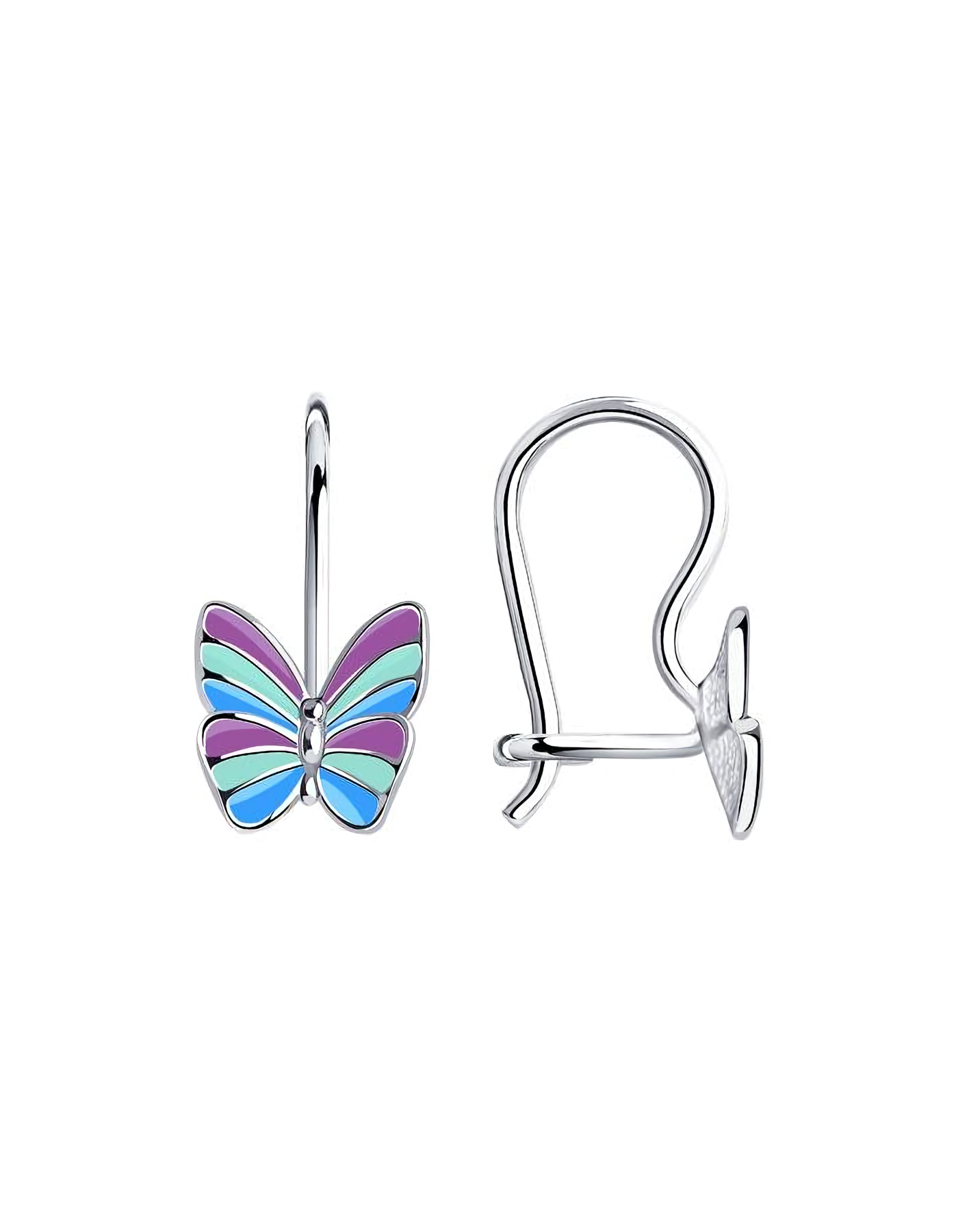 

Серьги из серебра TEO MAORI 894021639, эмаль, 894021639
