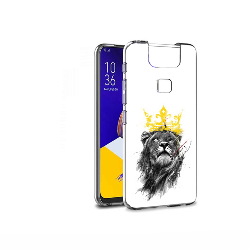 

Чехол MyPads Tocco для Asus ZenFone 6 (ZS630KL) король-лев, Прозрачный, Tocco