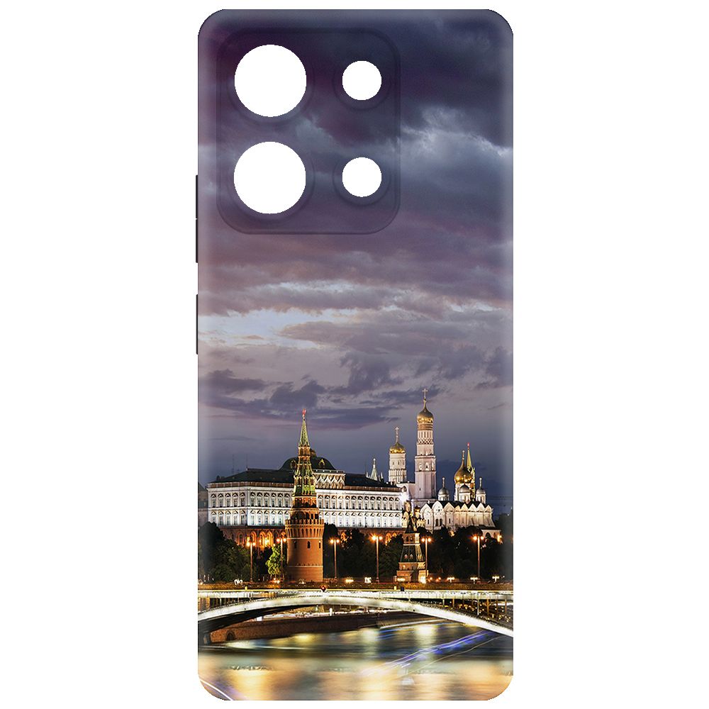 

Чехол-накладка Krutoff Soft Case Россия, Московский Кремль для INFINIX Note 30i черный