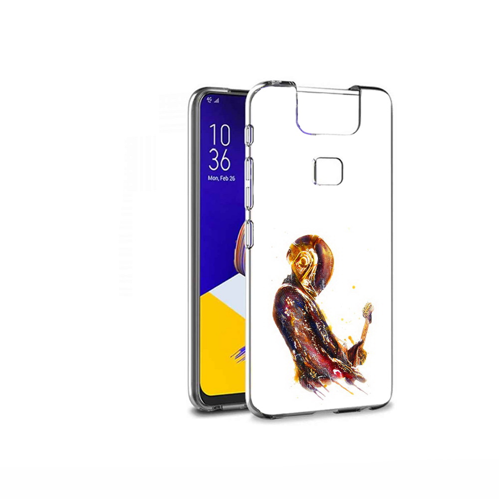 

Чехол MyPads Tocco для Asus ZenFone 6 (ZS630KL) космо-музыкант, Прозрачный, Tocco