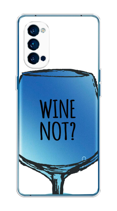 

Чехол на Oppo Reno 4 Pro 5G "Wine not white", Белый, 253750-6