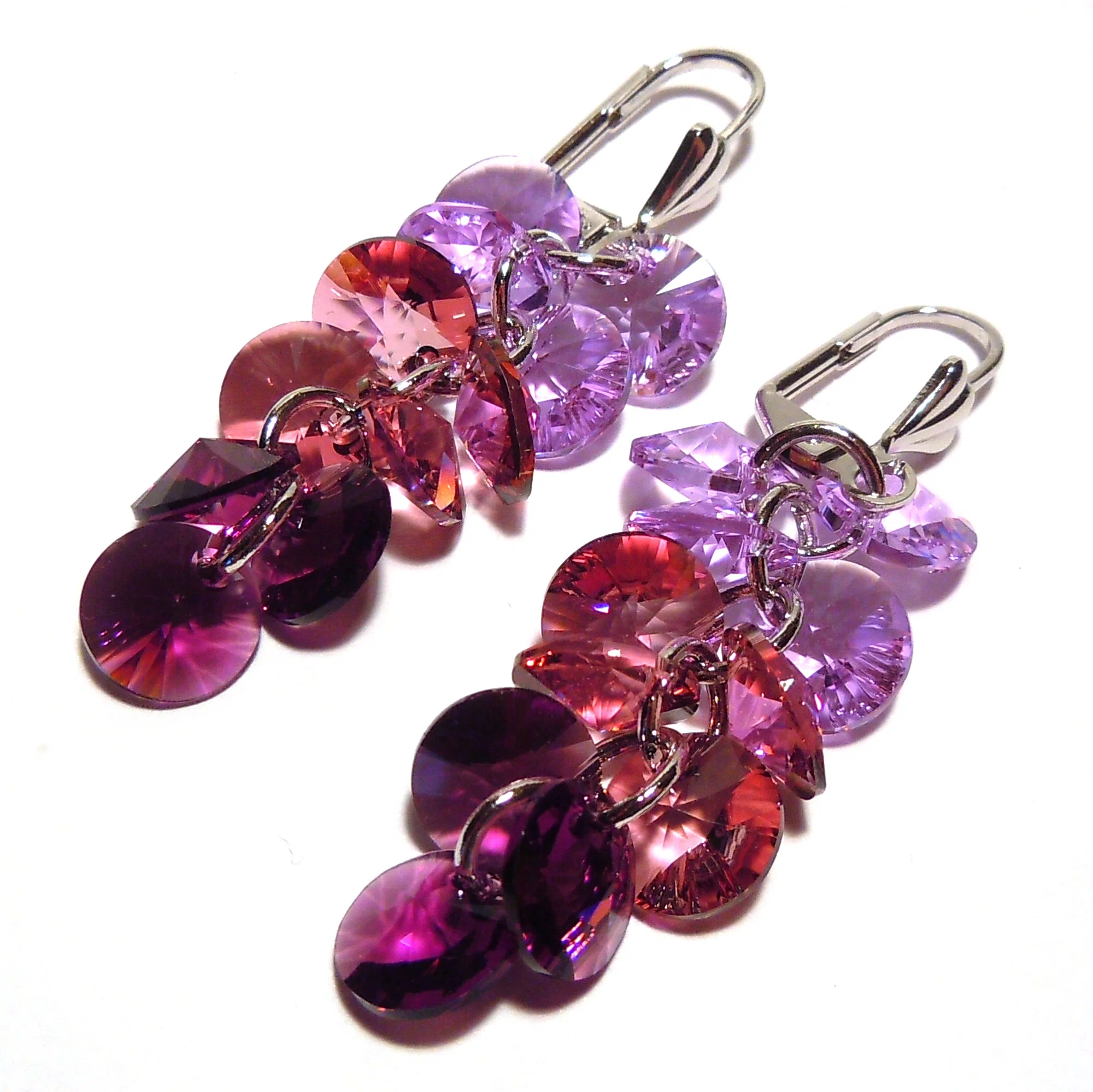 

Серьги подвески из бижутерного сплава Чарующий Рай 5540-0820, swarovski, 5540-0820
