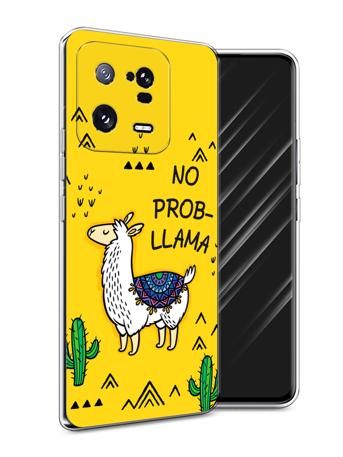 

Чехол Awog на Xiaomi 13 Pro 5G "No probLLama", Желтый;черный;синий, 317350-2