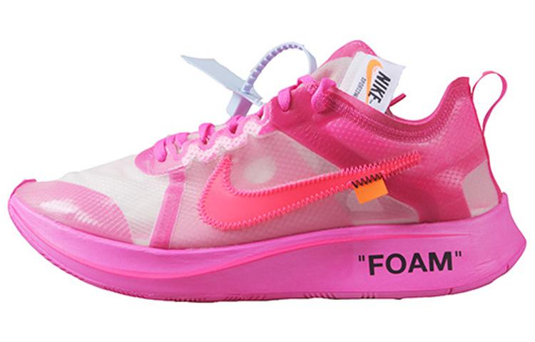 

Кроссовки унисекс Nike OFF-WHITE x Nike Zoom Fly 1 Pink THE TEN розовые 36 EU, Розовый, OFF-WHITE x Nike Zoom Fly 1 Pink THE TEN