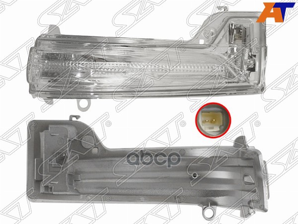 Поворот В Зеркало Toyota Hilux Revo 15- Rh правый - Светлый Sat арт ST-202-0014 1930₽