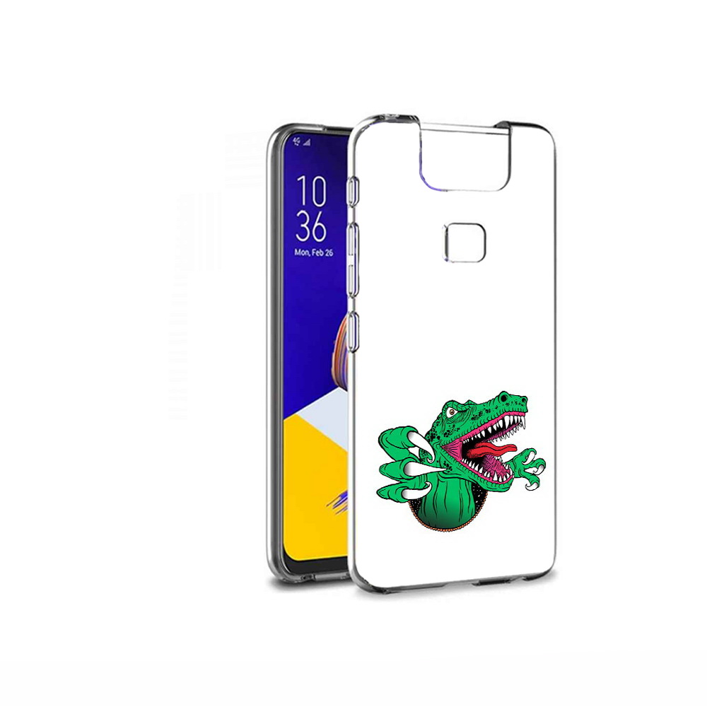 

Чехол MyPads Tocco для Asus ZenFone 6 (ZS630KL) крокодил, Прозрачный, Tocco