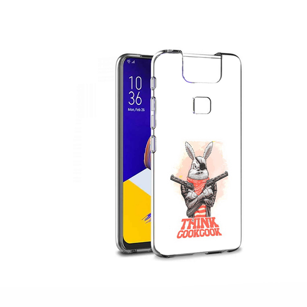 Чехол MyPads Tocco для Asus ZenFone 6 (ZS630KL) кролик пират