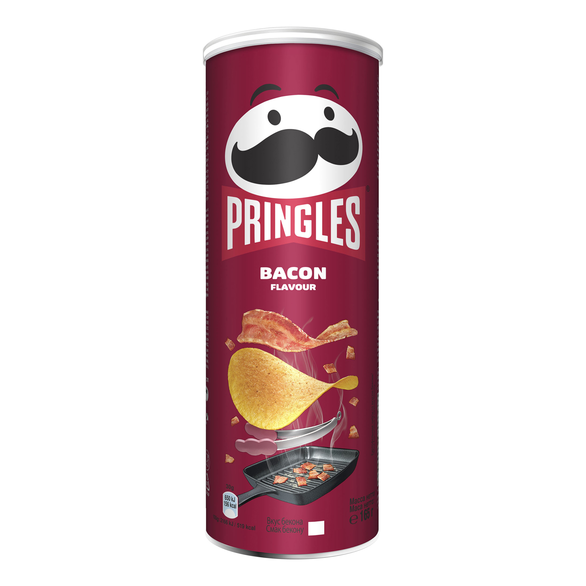 Чипсы картофельные Pringles бекон 165 г