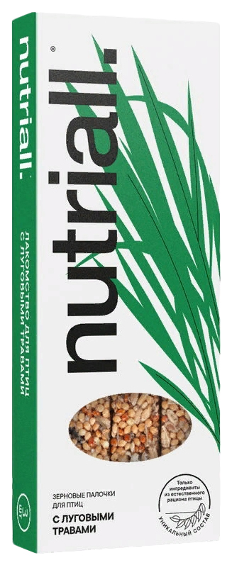 Зерновые палочки для птиц Nutriall с луговыми травами 90 г 391₽