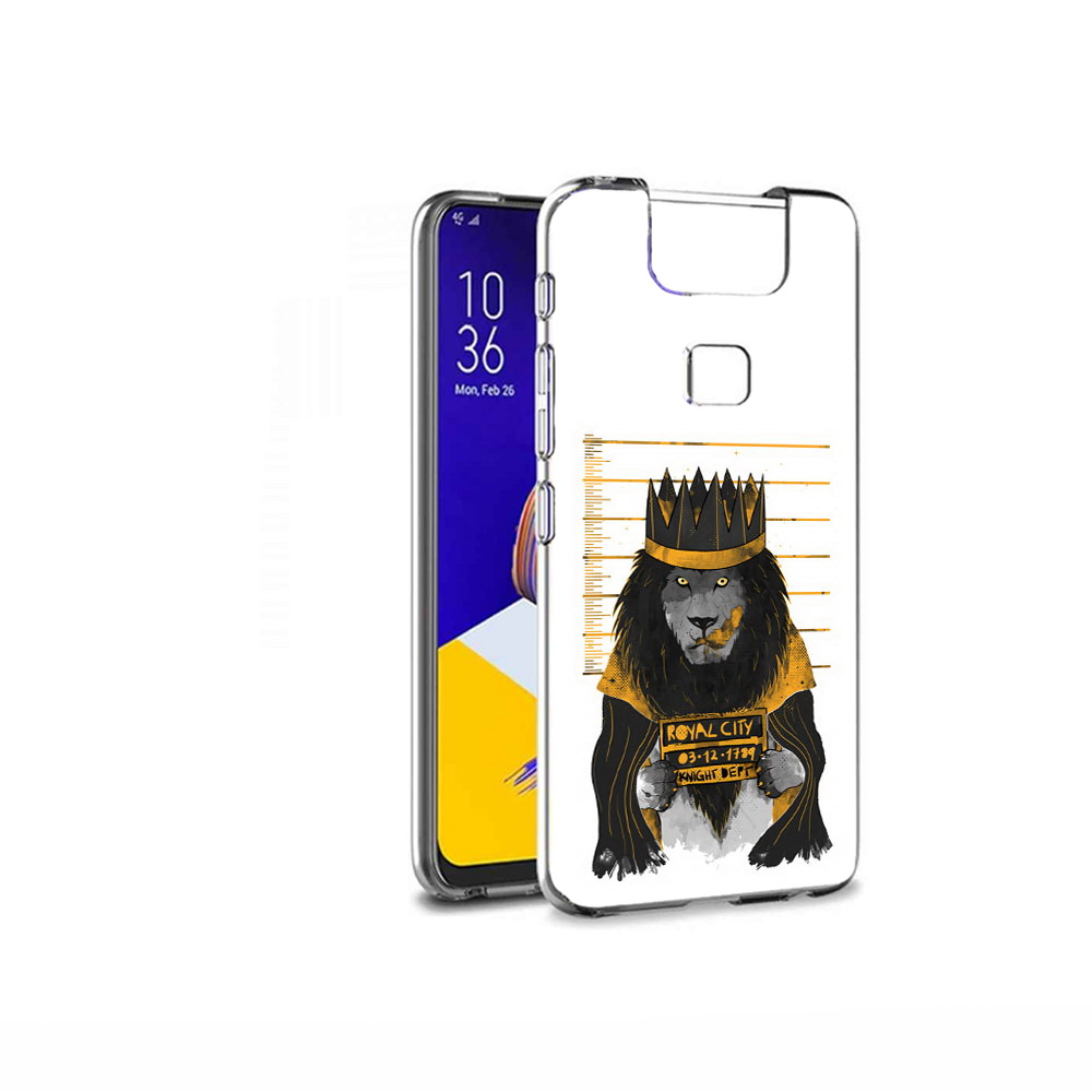 

Чехол MyPads Tocco для Asus ZenFone 6 (ZS630KL) лев в законе, Прозрачный, Tocco