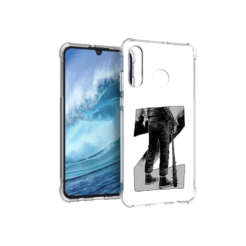 

Чехол MyPads Tocco для Huawei P30 Lite воин черно белый, Tocco