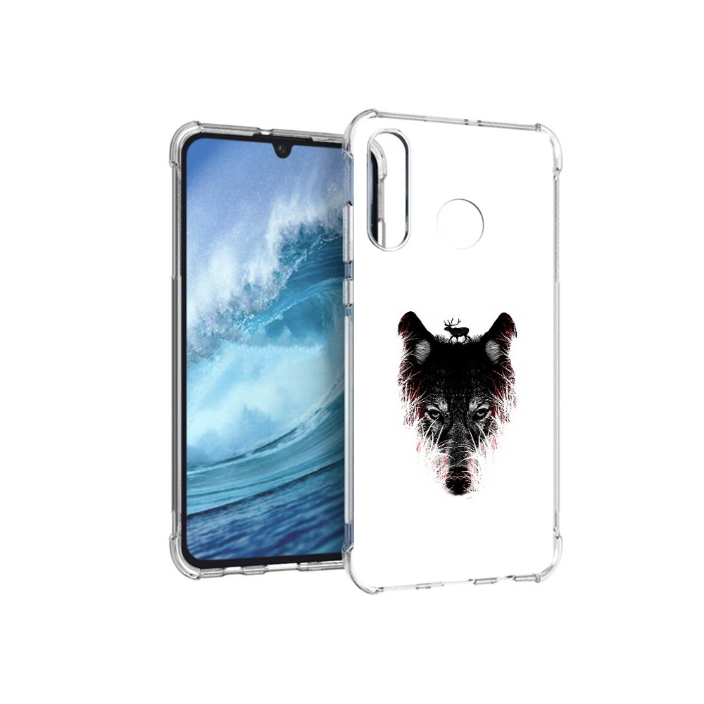 Чехол MyPads Tocco для Huawei P30 Lite волк в траве