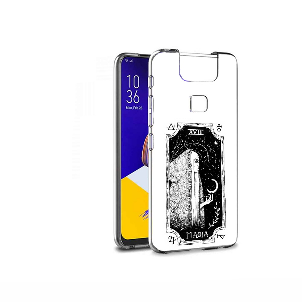 

Чехол MyPads Tocco для Asus ZenFone 6 (ZS630KL) лунная магия, Прозрачный, Tocco
