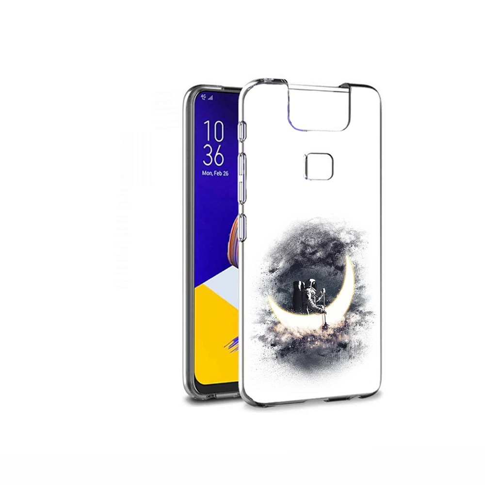 

Чехол MyPads Tocco для Asus ZenFone 6 (ZS630KL) лунный путешественник, Прозрачный, Tocco