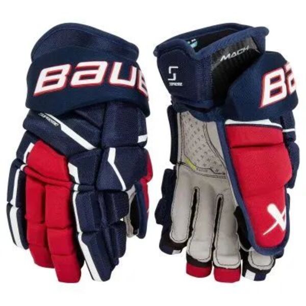

Краги BAUER S23 SUPREME MACH SR 14 NRW, Белый;синий;красный, MACH_14"_NRW