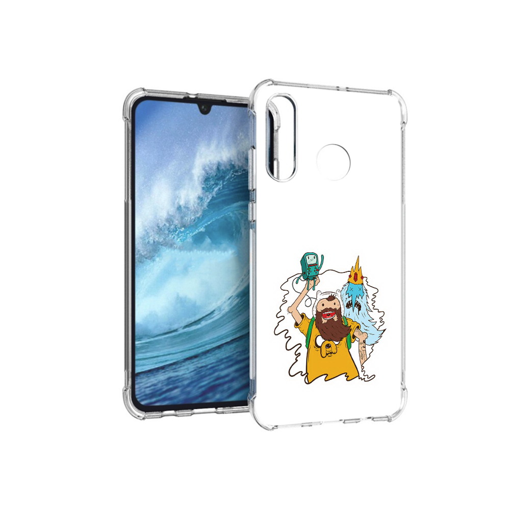 

Чехол MyPads Tocco для Huawei P30 Lite время приключений старый Финн, Прозрачный, Tocco