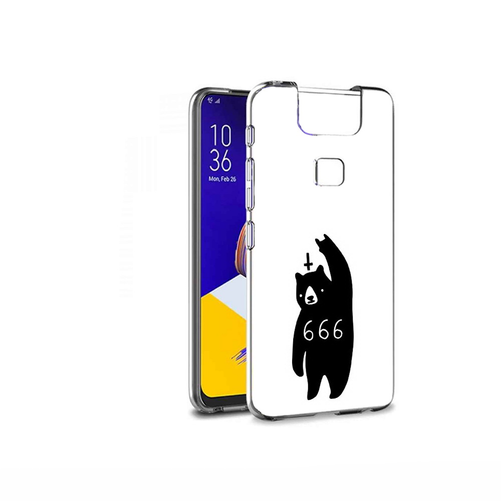 

Чехол MyPads Tocco для Asus ZenFone 6 (ZS630KL) медведь 666, Прозрачный, Tocco