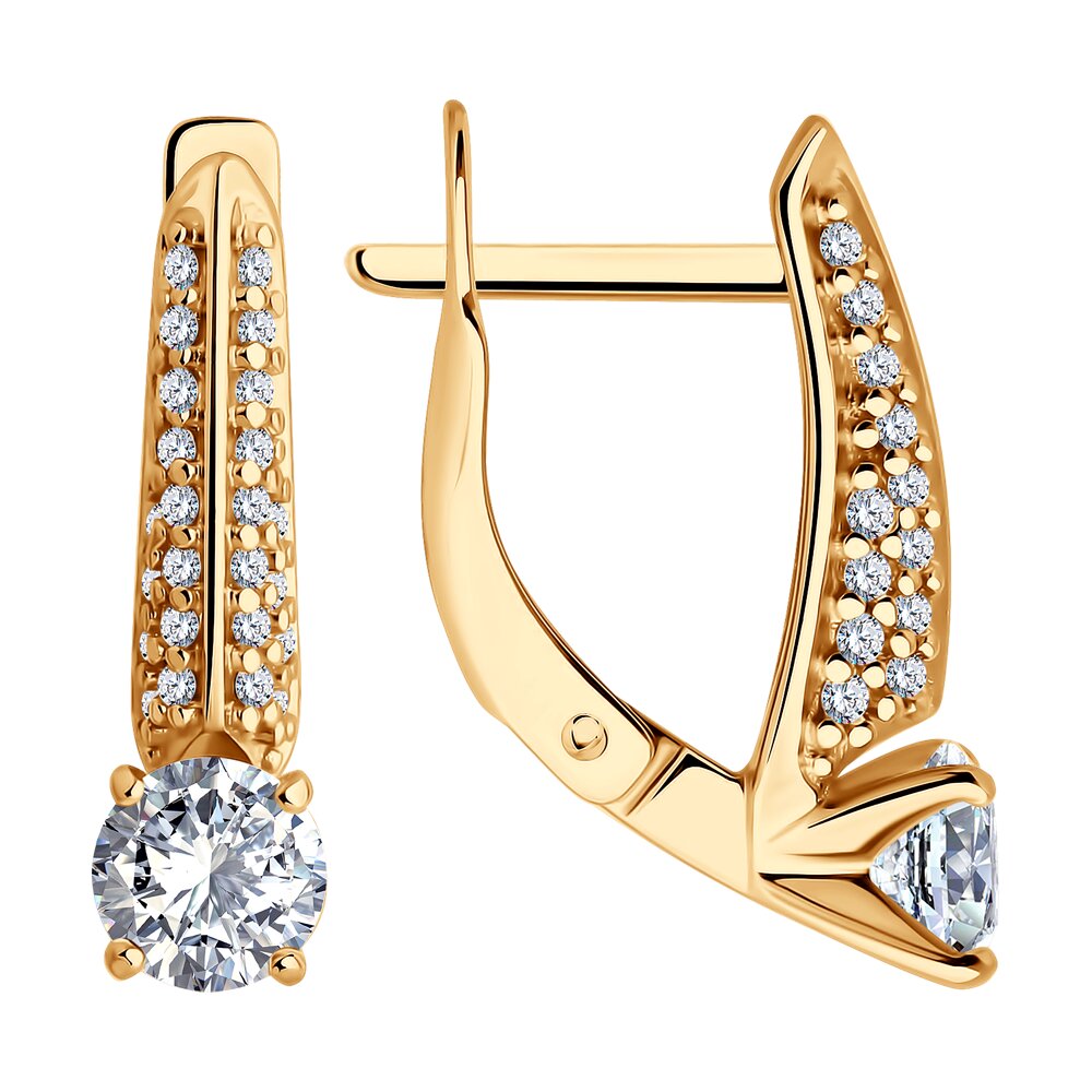 

Серьги из серебра Diamant 93-120-02130-1, фианит, 93-120-02130-1