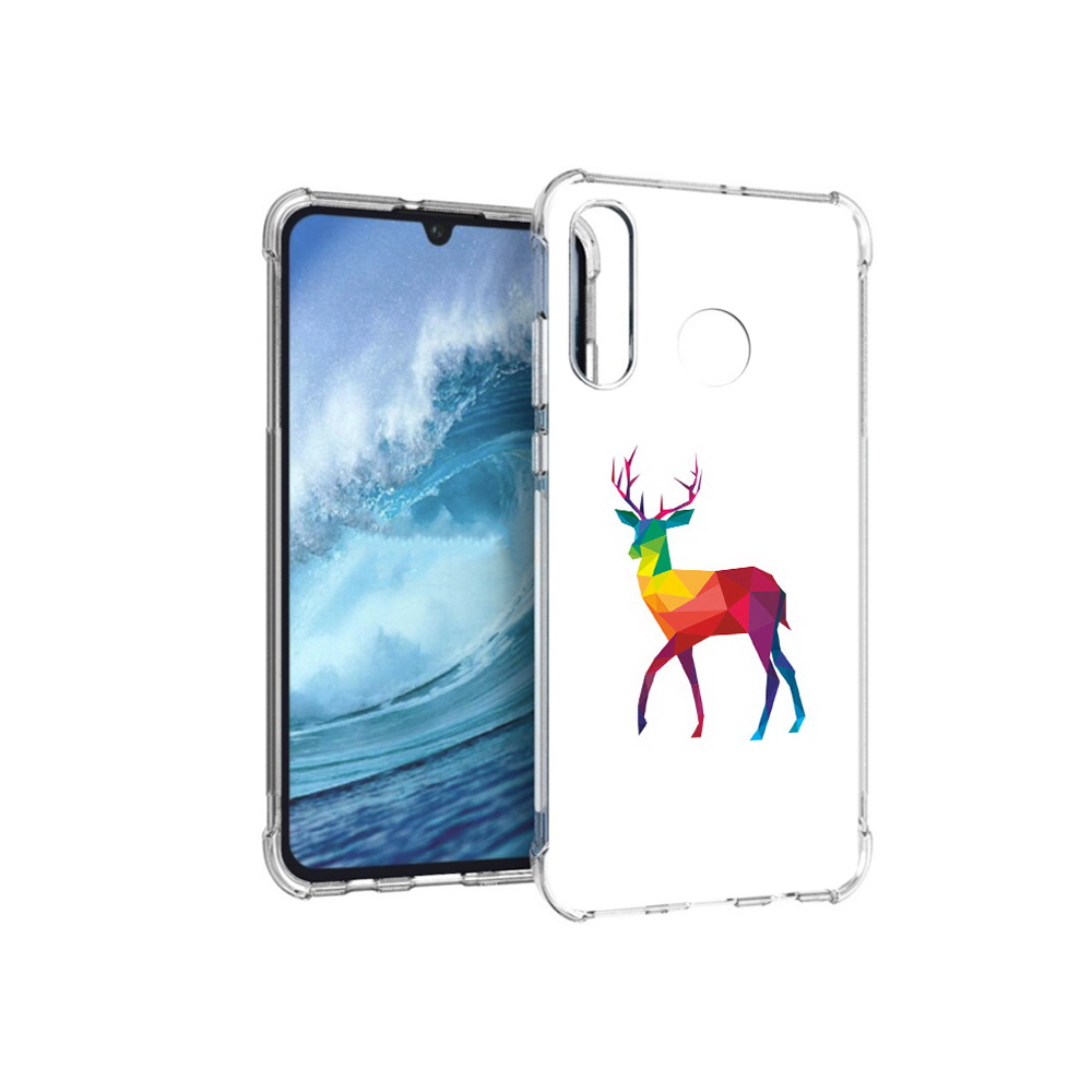 

Чехол MyPads Tocco для Huawei P30 Lite геометрический олень, Прозрачный, Tocco