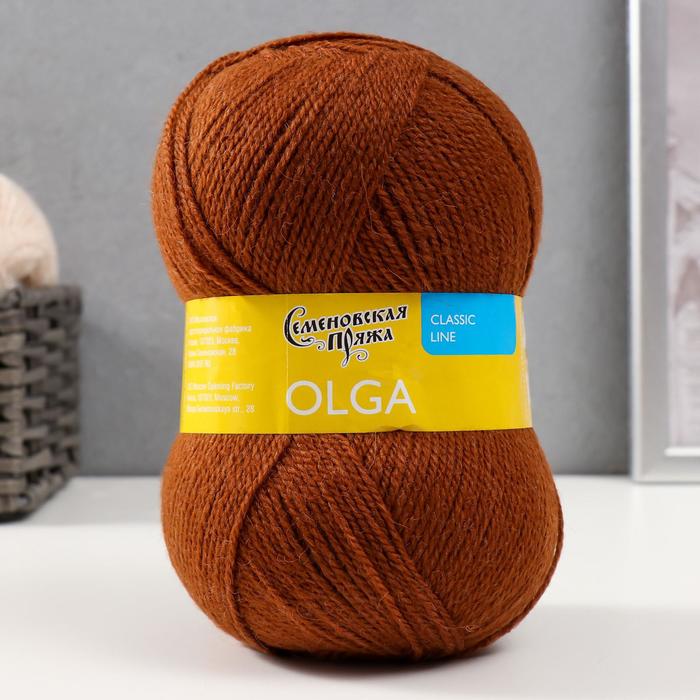 

Пряжа Olga (ОльгаПШ) 50% шерсть, 50% акрил 392м/100гр (219, т.золото), Коричневый