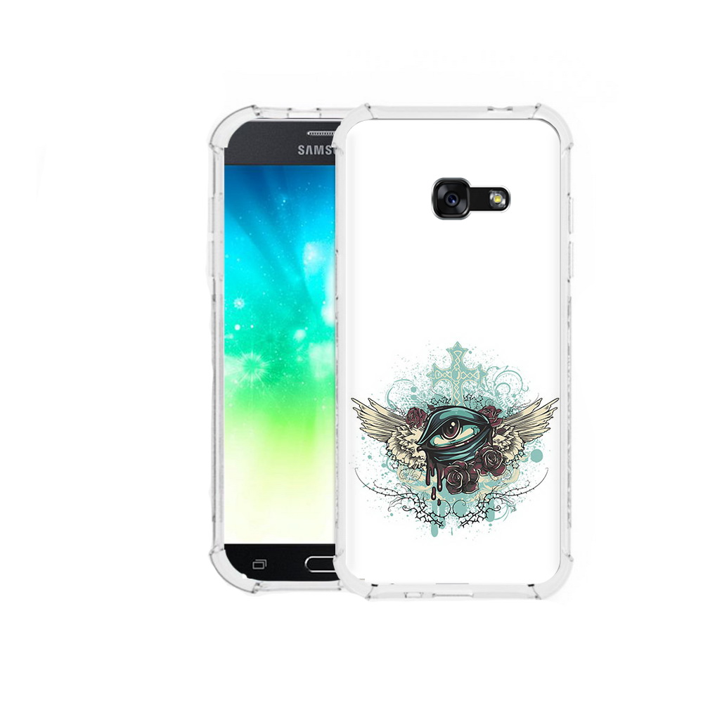 

Чехол MyPads Tocco для Samsung Galaxy A3 (2016) плачущий глаз с крыльями, Прозрачный, Tocco