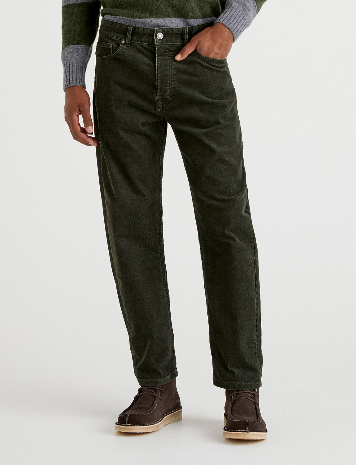 фото Брюки мужские united colors of benetton 21a_434r57cu8 зеленые 31