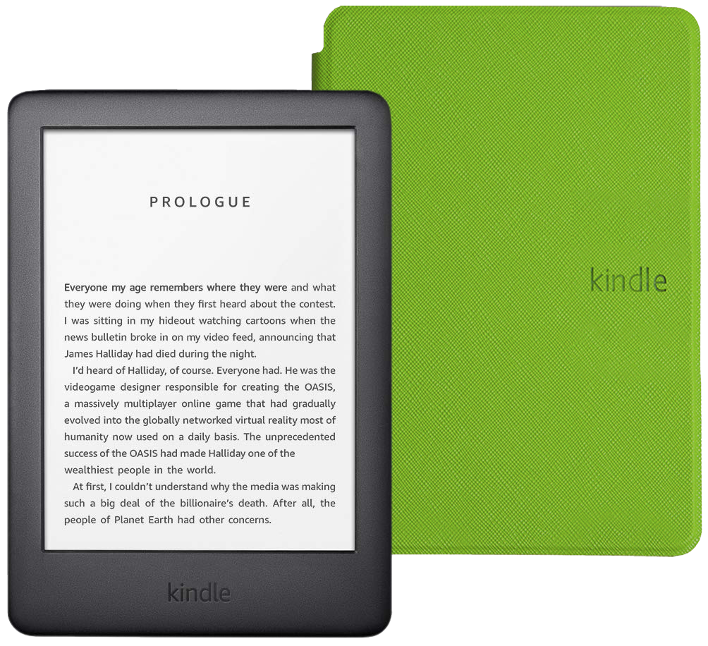 

Amazon Kindle 10 8Gb SO Black с обложкой Green, Электронная книга Amazon Kindle 10 8Gb SO Black с обложкой ReaderONE