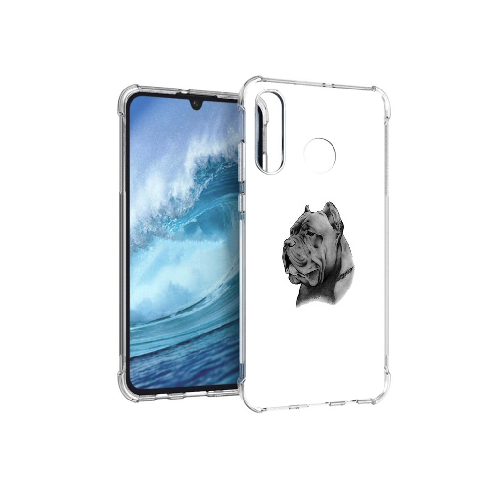 

Чехол MyPads Tocco для Huawei P30 Lite грозный бульдог, Прозрачный, Tocco