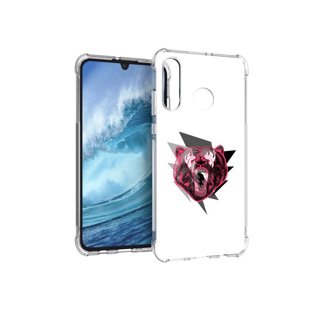 

Чехол MyPads Tocco для Huawei P30 Lite грозовой медведь, Прозрачный, Tocco