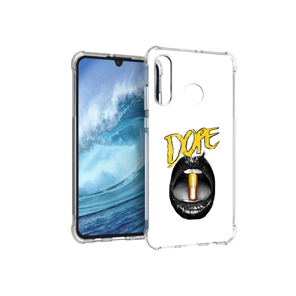 

Чехол MyPads Tocco для Huawei P30 Lite губы, Прозрачный, Tocco